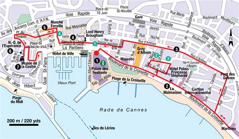 promenade de la croisette map.